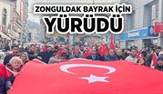 Zonguldak’ta Türk bayrağına yapılan saldırıya tepki yürüyüşü!